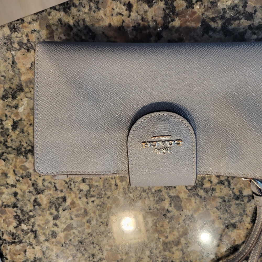 Coach grey wallet